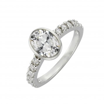 Ring 925 Silber Zirkonia weiß