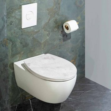 WC-Sitz mit Relief-Deckel