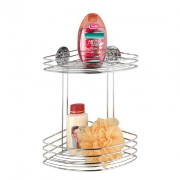 Wenko Turbo-Loc® Eckregal 2 Ablagekörbe