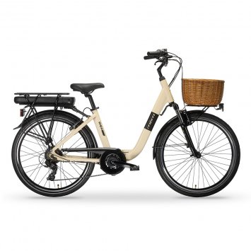 Elektro-Citybike RHEA 26 Zoll, creme