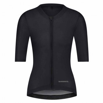 Damen Radshirt, kurzarm, schwarz