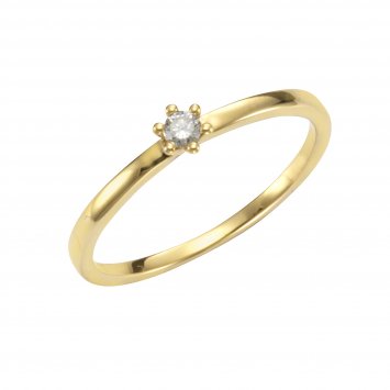Ring Gold 750 mit Brillant 0,07ct.