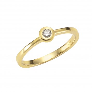 Ring Gold 750 mit Brillant 0,07ct.