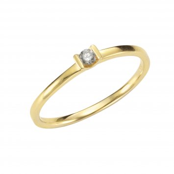 Ring Gold 750 mit Brillant 0,07ct.