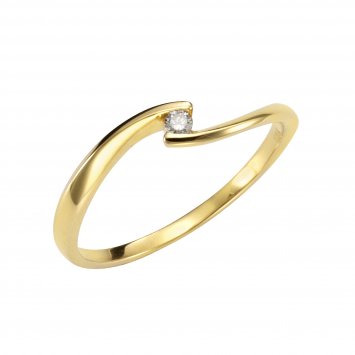 Ring Gold 750 mit Brillant 0,04ct.