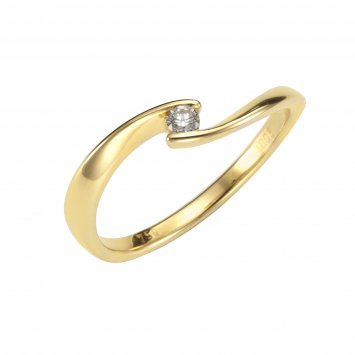 Ring Gold 750 mit Brillant 0,06ct.