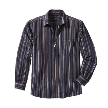 Chenille-Hemd mit Reißverschluss