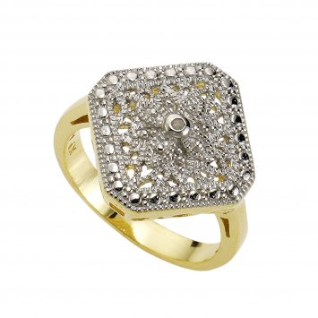 Ring 925 Sterling Silber Diamant 0,01ct.