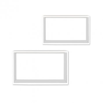 Wandregal 2er Set Altona Weiß