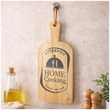 Schneidebrett Holz mit Aufdruck