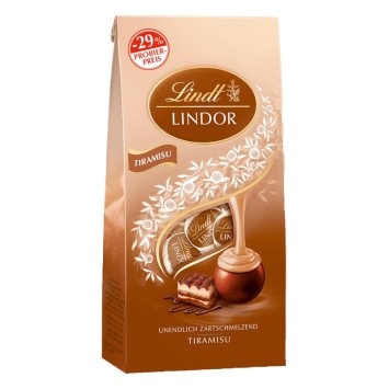 Lindor Kugeln Tiramisu mit Schokoladen zartschmelzende Füllung 137g