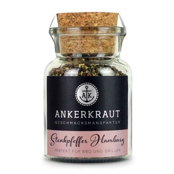 Ankerkraut Steakpfeffer Hamburg Pfeffer für Fleisch Korkenglas 80g