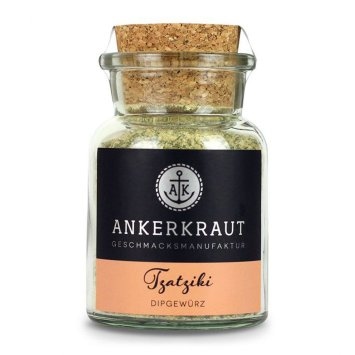 Ankerkraut Tzatziki Gewürzmischung für Dips im Korkenglas 100g