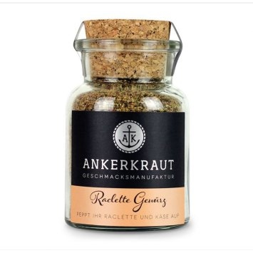 Ankerkraut Raclette Gewürz feine Gewürzmischung im Korkenglas 95g