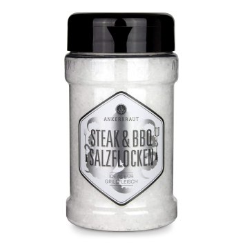 Ankerkraut Steak und BBQ Salzflocken ideal für Grillfleisch 190g
