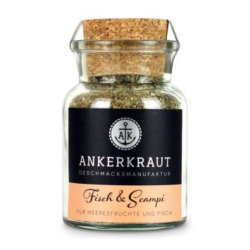 Ankerkraut Fisch und Scampi für Meeresfrüchte und Fisch Korkenglas 70g