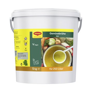 Maggi Professional Klare Gemüsebrühe für 250 Liter Großpackung 5000g