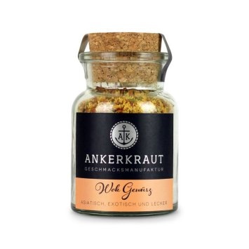 Ankerkraut Wok Gewürz Asiatische Gewürzmischung im Korgenglas 95g