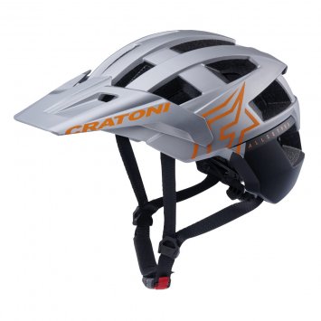 MTB - Fahrradhelm AllSet Pro silber/orange matt