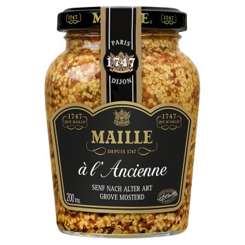 Maille Senf nach alter Art mit Weisswein koernig klassisch 200 ml