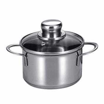 Krüger Fleischtopf Kochtopf Saturn Edelstahl mit Deckel 12cm