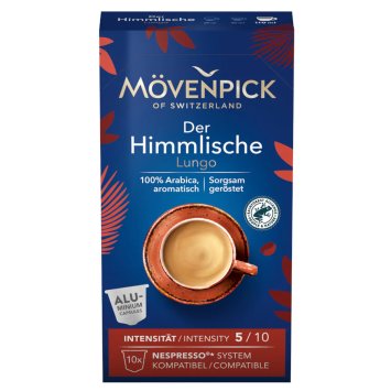 Kaffeekapseln DER HIMMLISCHE LUNGO in Alukapseln von Mövenpick 55g