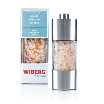 Wiberg Mühle mit Ursalz grob 14cm Höhe Keramik Mahlwerk 140g