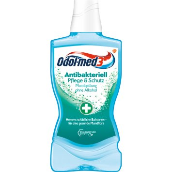 Odol med 3 Antibakteriell Pflege und Schutz Mundspülung 500ml