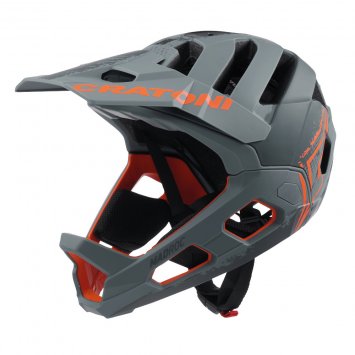 MTB-Fahrradhelm Madroc anthrazit-orange matt