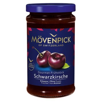 Mövenpick Schwarzkirsche Gourmet Frühstück Fruchtaufstrich 250g