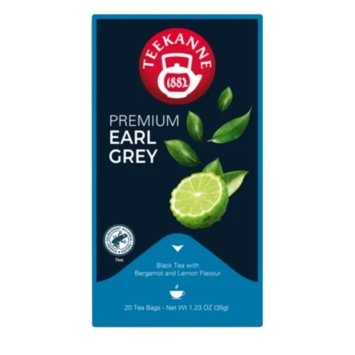 Teekanne Premium Earl Grey Schwarztee mit feiner Bergamotte Note 40g