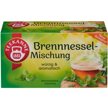 Teekanne Brennnesselmischung würzig aromatischer Kräutertee 40g