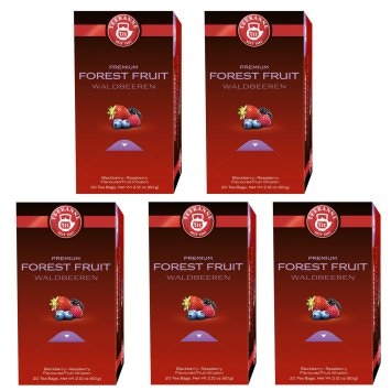 Teekanne Premium Forest Fruit Waldbeeren Früchtetee 60g 5er Pack