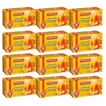Teekanne Spanische Orange Ländertee fruchtig südländisch 50g 12er Pack
