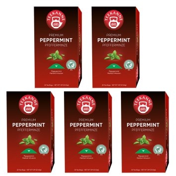 Teekanne Premium Pfefferminz erfrischender Kräutertee 45g 5er Pack
