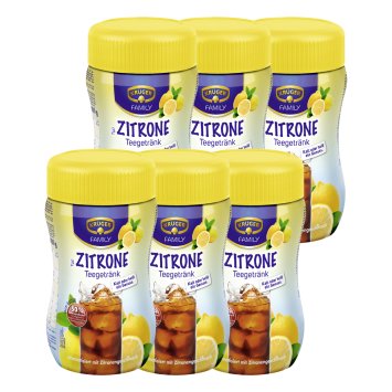 Krüger Teegetränk Zitrone 50 Prozent kalorienreduziert 6er Pack