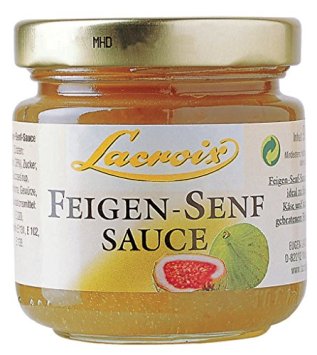 Lacroix Feigensenfsauce mild fruchtig passend zu Käsegerichten 90ml