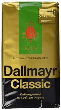 Dallmayr Kaffee Classic gemahlen kräftige Vollaromaröstung 500g