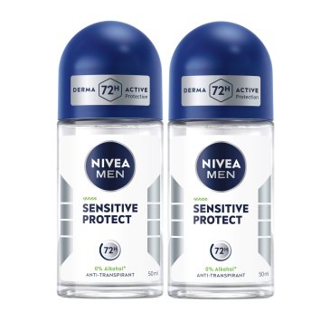 Nivea Men Sensitive Protect Anti Transpirant Roll On 50ml 2er Pack