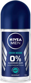 Nivea Roll on for Men Fresh Ocean 48h Deo Schutz 50ml 6er Pack
