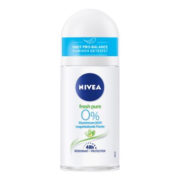 Nivea Fresh Pure Deo roll on 48h aus milde pflege 50ml 6er Pack