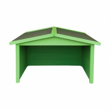 Rasenmähergarage Wilbur Grün