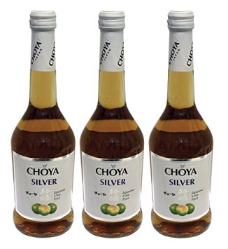 Choya Silver Japanese Plaumenwein Ume Frucht süß 500ml 3er Pack