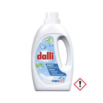 Dalli Med Flüssigwaschmittel 20 Waschladungen ohne Farbstoffe 1100ml