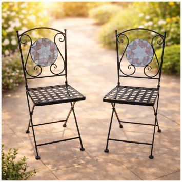 Gartenstühle 2 Stück Marocco Braun