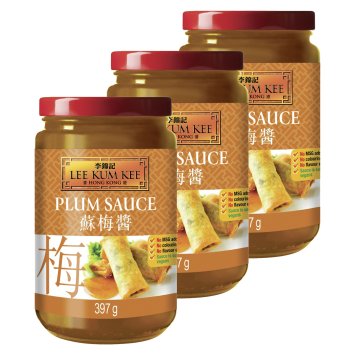 Lee Kum Kee Pflaumensauce Original chinesische Sauce 397g 3er Pack