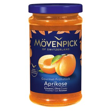 Mövenpick Aprikose Gourmet Frühstück Fruchtaufstrich aromatisch 250g