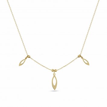 Anhänger mit Kette 925/- Sterling Silber vergoldet Pure Geometrie Silberkette