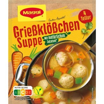 Maggi Guten Appetit Grießklößchen Suppe mit natürlichen Zutaten 50g