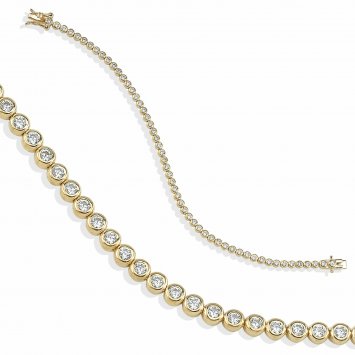 Armband 925/- Sterling Silber vergoldet Tennisarmband